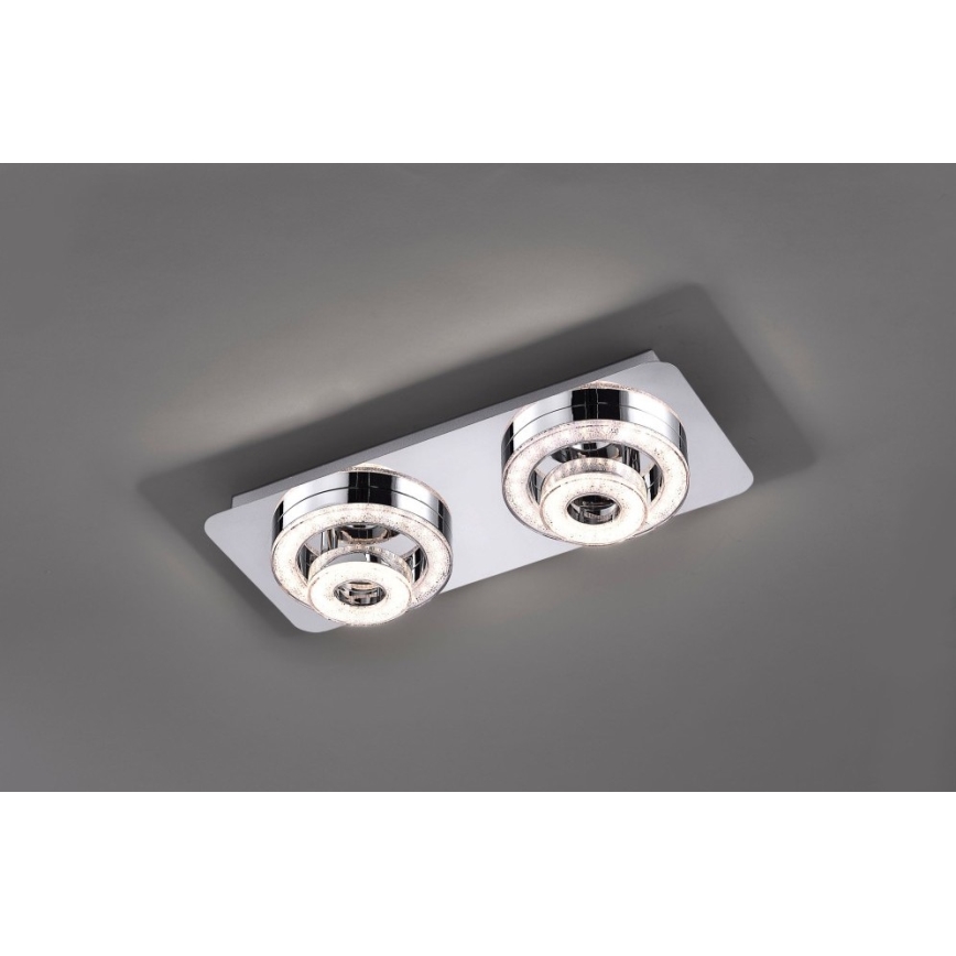 Leuchten Direkt 14521-17 - LED Griestu gaismeklis TIM 2xLED/2,8W/230V + 2xLED/3,1W