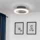 Leuchten Direkt 14645-55 - LED Gaismeklis ar ventilatoru LEONARD LED/27W/230V