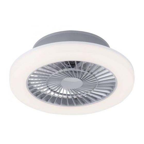 Leuchten Direkt 14645-55 - LED Lampa ar ventilatoru LEONARD LED/27W/230V