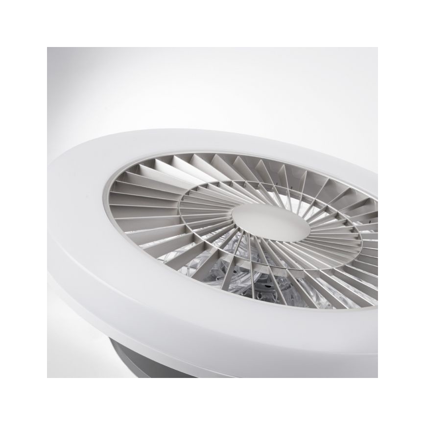 Leuchten Direkt 14645-55 - LED Lampa ar ventilatoru LEONARD LED/27W/230V
