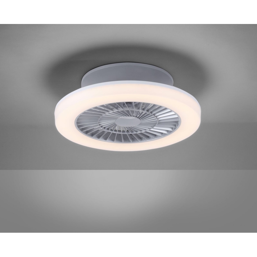 Leuchten Direkt 14645-55 - LED Lampa ar ventilatoru LEONARD LED/27W/230V