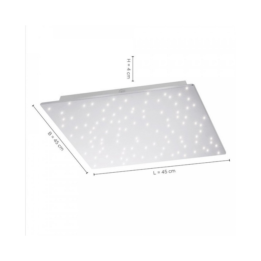 Leuchten Direkt 14671-55 - LED Aptumšojams griestu gaismeklis SPARKLE LED/18W/230V 2700-5000K + tālvadības pults