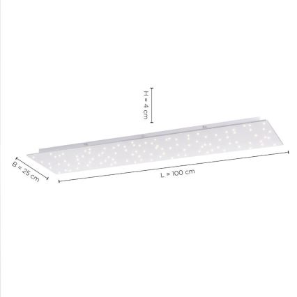 Leuchten Direkt 14672-55 - LED Aptumšojams griestu gaismeklis SPARKLE LED/18W/230V 2700-5000K + tālvadības pults