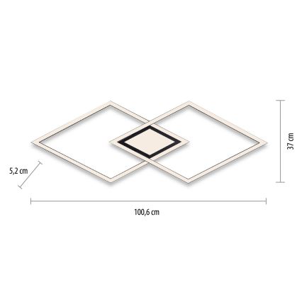 Leuchten Direkt 14695-18 - LED Griestu gaismeklis ASMIN LED/48W/230V