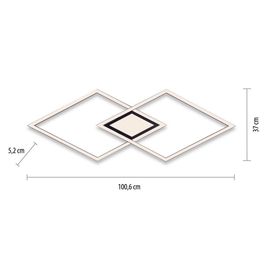 Leuchten Direkt 14695-18 - LED Griestu gaismeklis ASMIN LED/48W/230V
