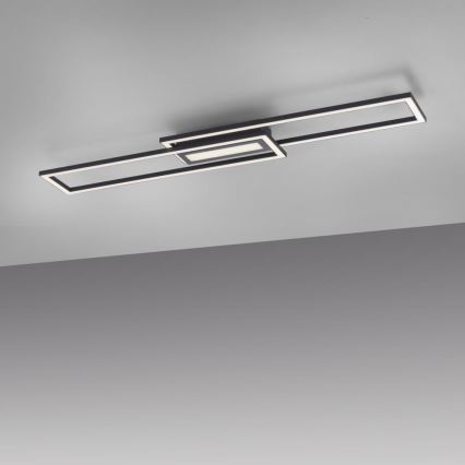 Leuchten Direkt 14696-18 - LED Aptumšojama virsapmetuma lustra ASMIN LED/45W/230V melna