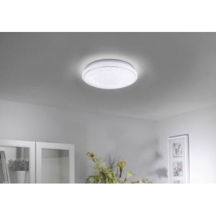 Leuchten Direkt 14743-16 - LED RGB Aptumšojams griestu gaismeklis JUPI LED/28W/230V Tuya 2700-5000K + tālvadības pults