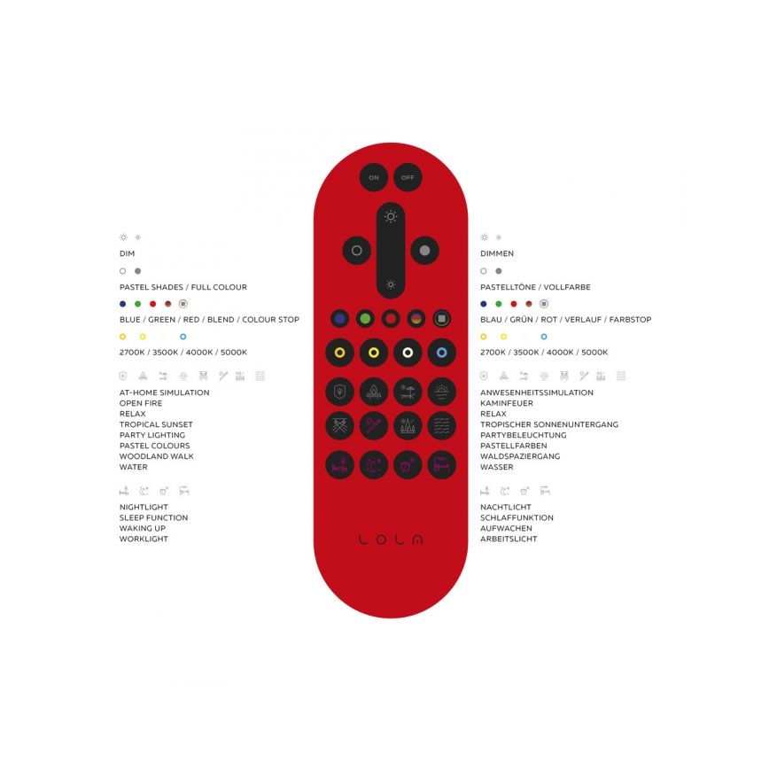 Leuchten Direkt 14743-16 - LED RGB Aptumšojams griestu gaismeklis JUPI LED/28W/230V Tuya 2700-5000K + tālvadības pults