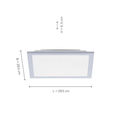 Leuchten Direkt 14750-21 - LED Griestu gaismeklis FLAT LED/12W/230V