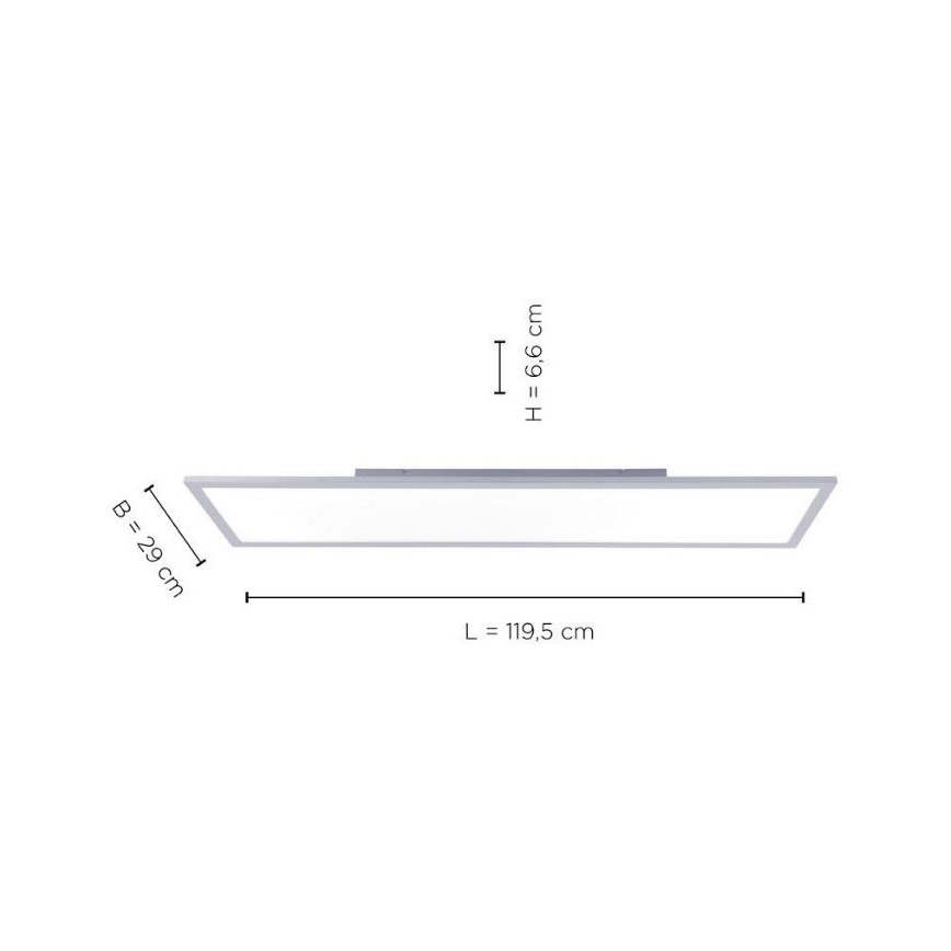 Leuchten Direkt 14753-21 -  LED Virsapmetuma panelis FLAT LED/22W/230V