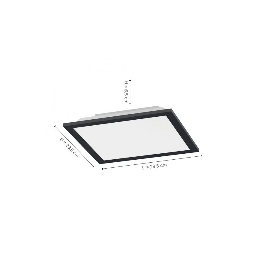 Leuchten Direkt 14754-18- LED Aptumšojams griestu gaismeklis FLAT LED/20W/230V 2700K-5000K + tālvadības pults