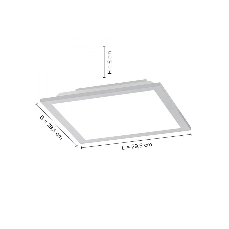 Leuchten Direkt 14754-21- LED Aptumšojams griestu gaismeklis FLAT LED/20W/230V 2700K-5000K + tālvadības pults