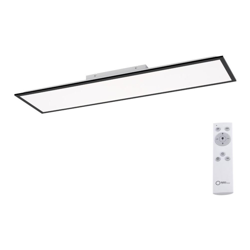 Leuchten Direkt 14757-18 - LED Aptumšojams virsapmetuma panelis FLAT LED/36W/230V 2700-5000K black + tālvadības pults