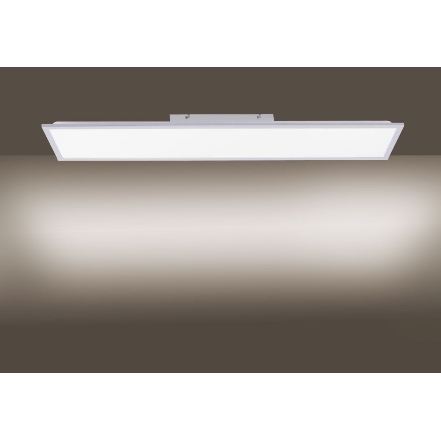 Leuchten Direkt 14757-21- LED Aptumšojams virsapmetuma panelis FLAT LED/36W/230V 2700-5000K sudraba + tālvadības pults