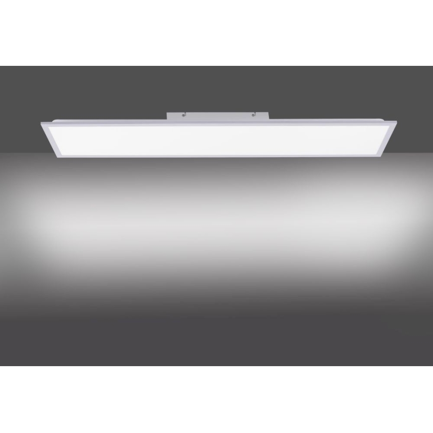 Leuchten Direkt 14757-21- LED Aptumšojams virsapmetuma panelis FLAT LED/36W/230V 2700-5000K sudraba + tālvadības pults