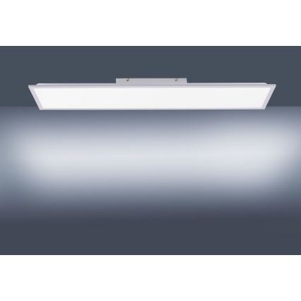 Leuchten Direkt 14757-21- LED Aptumšojams virsapmetuma panelis FLAT LED/36W/230V 2700-5000K sudraba + tālvadības pults