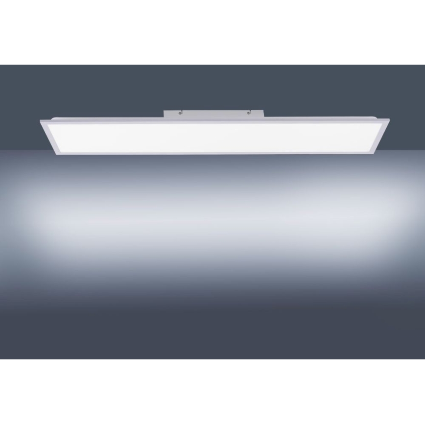 Leuchten Direkt 14757-21- LED Aptumšojams virsapmetuma panelis FLAT LED/36W/230V 2700-5000K sudraba + tālvadības pults