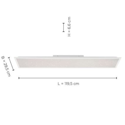 Leuchten Direkt 14762-16 - LED Aptumšojama lampa  STARRYFLAT LED/36W/230V + TP