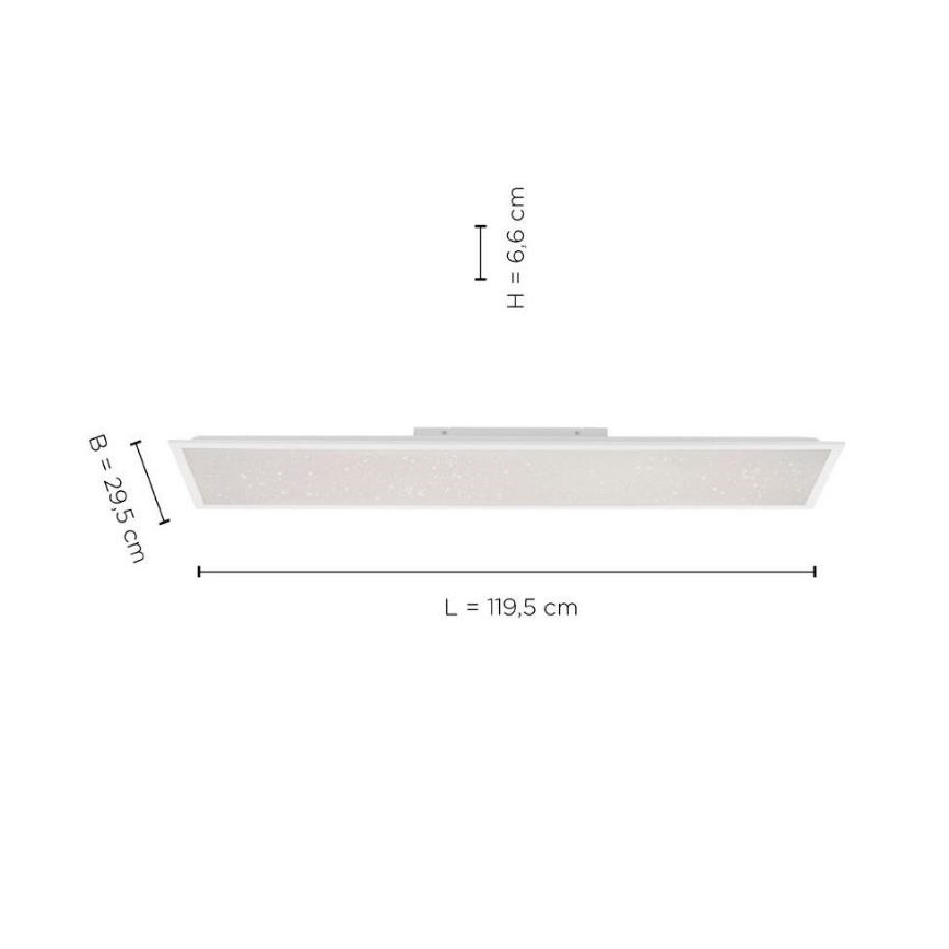 Leuchten Direkt 14762-16 - LED Aptumšojama lampa  STARRYFLAT LED/36W/230V + TP