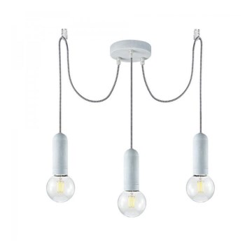 Leuchten Direkt 14776-22 - Lustra ar auklu TURN ME 3xE27/60W/230V zirneklis