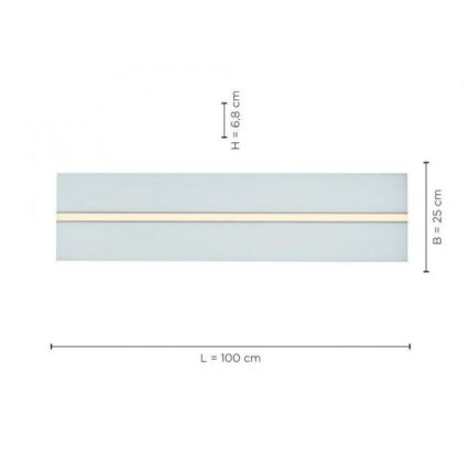 Leuchten Direkt 14854-16 - LED Aptumšojams griestu gaismeklis EDGING LED/30W/230V 2700-5000K + tālvadības pults