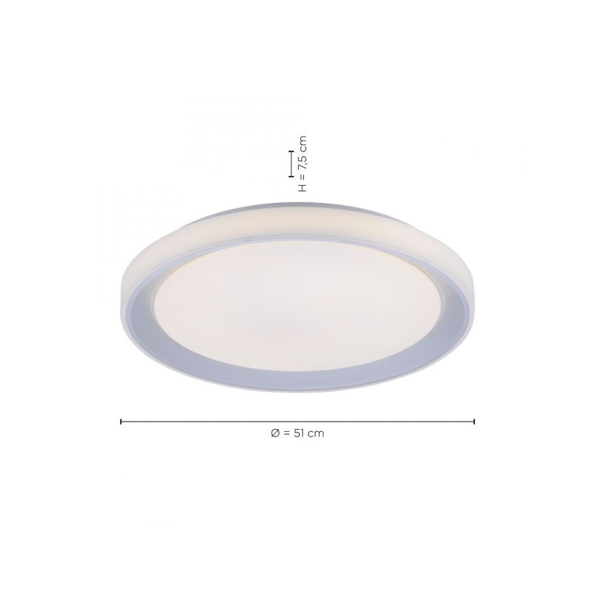 Leuchten Direkt 15110-21 -  LED RGB Aptumšojams griestu gaismeklis LENI LOLASMART LED/40W/230V + tālvadības pults