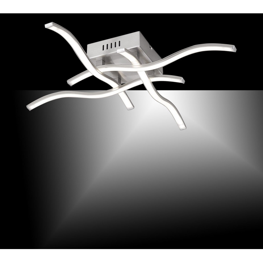 Leuchten Direkt 15131-55 - LED Virsapmetuma lustra WAWE 4xLED/4,6W/230V matēts hroms