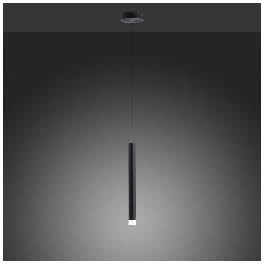 Leuchten Direkt 15202-18 - LED Lustra ar auklu BRUNO LED/4,8W/230V melna