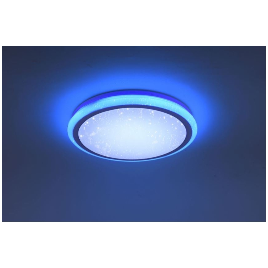 Leuchten Direkt 15220-16 - LED RGB Aptumšojams griestu gaismeklis LUISA LED/28W/230V + tālvadības pults