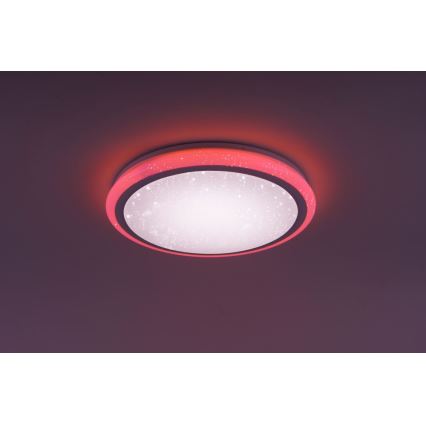 Leuchten Direkt 15220-16 - LED RGB Aptumšojams griestu gaismeklis LUISA LED/28W/230V + tālvadības pults