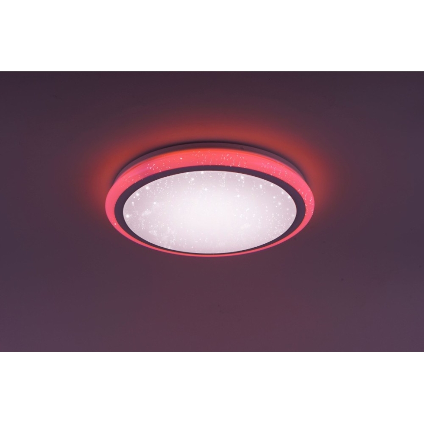 Leuchten Direkt 15220-16 - LED RGB Aptumšojams griestu gaismeklis LUISA LED/28W/230V + tālvadības pults