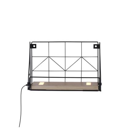 Leuchten Direkt 15276-18 - Plaukts ar LED apgaismojumu BOARD 2xLED/1,75W/230V 30 cm eikalipts