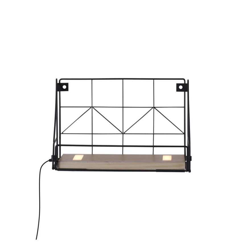 Leuchten Direkt 15276-18 - Plaukts ar LED apgaismojumu BOARD 2xLED/1,75W/230V 30 cm eikalipts