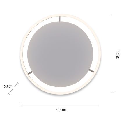 Leuchten Direkt 15391-95 - LED Aptumšojama griestu lampa RITUS LED/20W/230V hroms