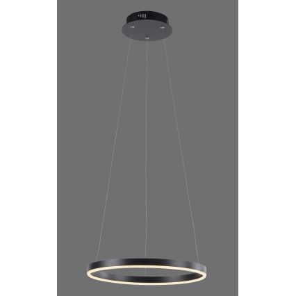 Leuchten Direkt 15393-13 - LED Aptumšojama lustra ar auklu RITUS LED/20W/230V melna