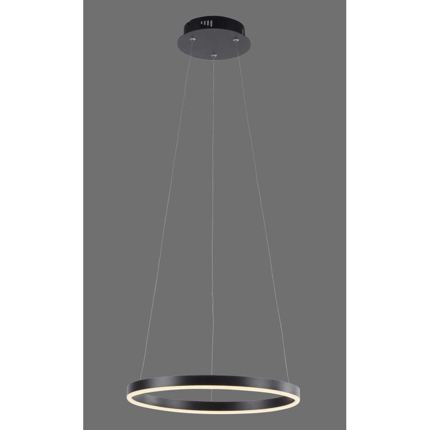 Leuchten Direkt 15393-13 - LED Aptumšojama lustra ar auklu RITUS LED/20W/230V melna