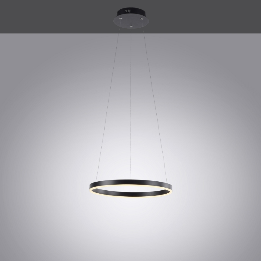 Leuchten Direkt 15393-13 - LED Aptumšojama lustra ar auklu RITUS LED/20W/230V melna