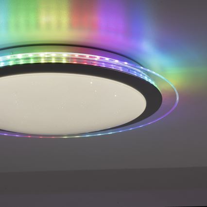 Leuchten Direkt 15411-21- LED RGB Aptumšojama griestu lampa CYBA LED/26W/230V + tālvadības pults