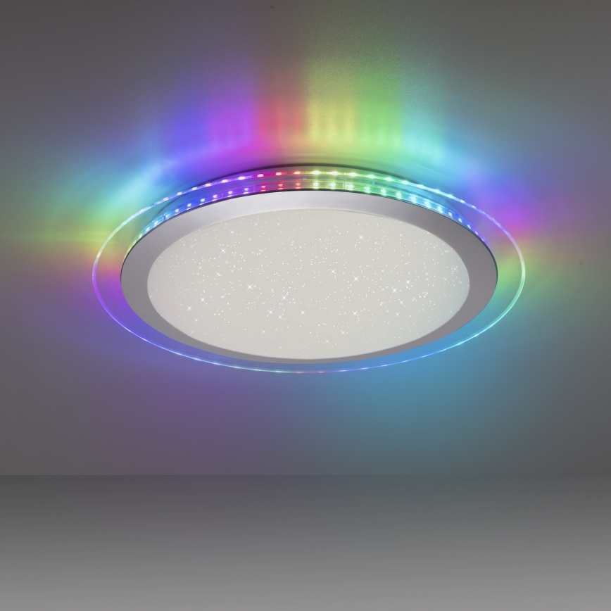 Leuchten Direkt 15411-21- LED RGB Aptumšojama griestu lampa CYBA LED/26W/230V + tālvadības pults