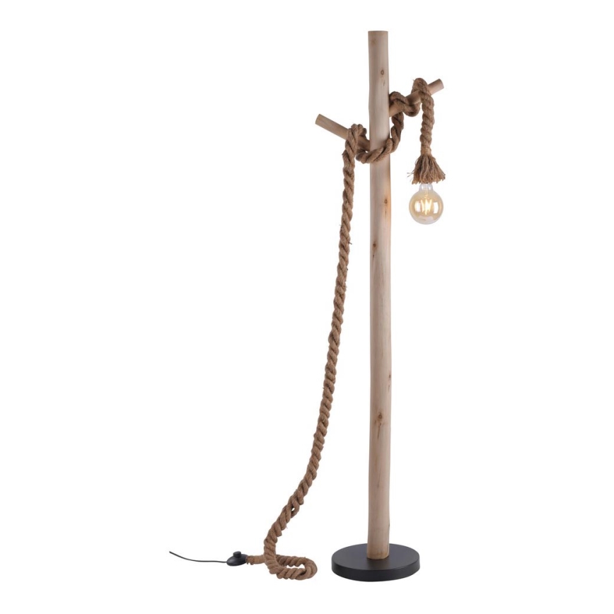 Leuchten Direkt 15484-18 - Grīdas stāvlampa ROPE 1xE27/15W/230V