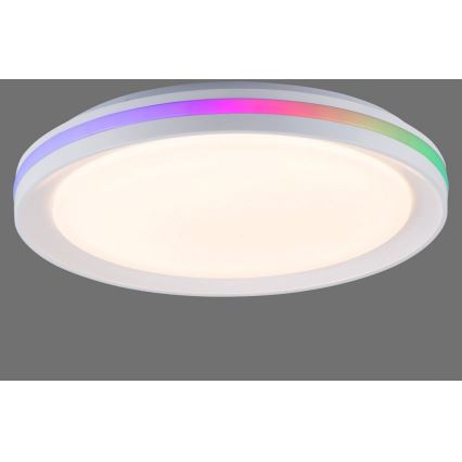 Leuchten Direkt 15544-16 - LED RGB Aptumšojama griestu lampa RIBBON LED/15W/230V + tālvadības pults