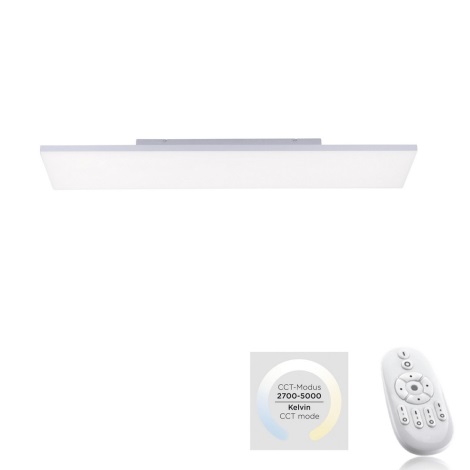 Leuchten Direkt 15553-16 - LED Aptumšojams griestu gaismeklis CANVAS LED/20W/230V + tālvadības pults