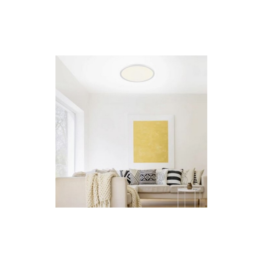 Leuchten Direkt 15571-16 - LED Aptumšojams griestu gaismeklis FLAT LED/23,5W/230V 2700-5000K + tālvadības pults
