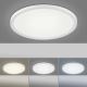 Leuchten Direkt 15571-16 - LED Aptumšojams griestu gaismeklis FLAT LED/23,5W/230V 2700-5000K + tālvadības pults