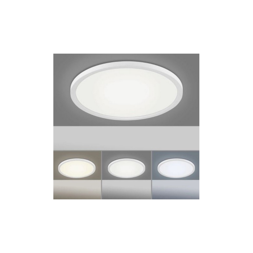 Leuchten Direkt 15571-16 - LED Aptumšojams griestu gaismeklis FLAT LED/23,5W/230V 2700-5000K + tālvadības pults