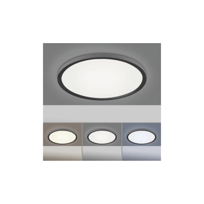 Leuchten Direkt 15571-18 - LED aptumšojams griestu gaismeklis FLAT LED/23,5W/230V 2700-5000K + tālvadības pults