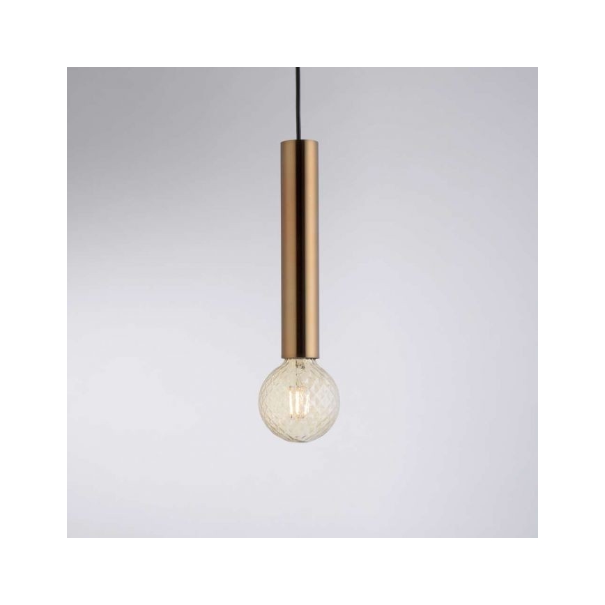 Leuchten Direkt 15617-60 - Lustra ar auklu BRUNA 1xE27/60W/230V misiņš