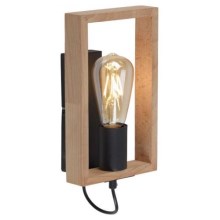 Leuchten Direkt 15654-18 - Sienas lampa FRANKY 1xE27/60W/230V akācija