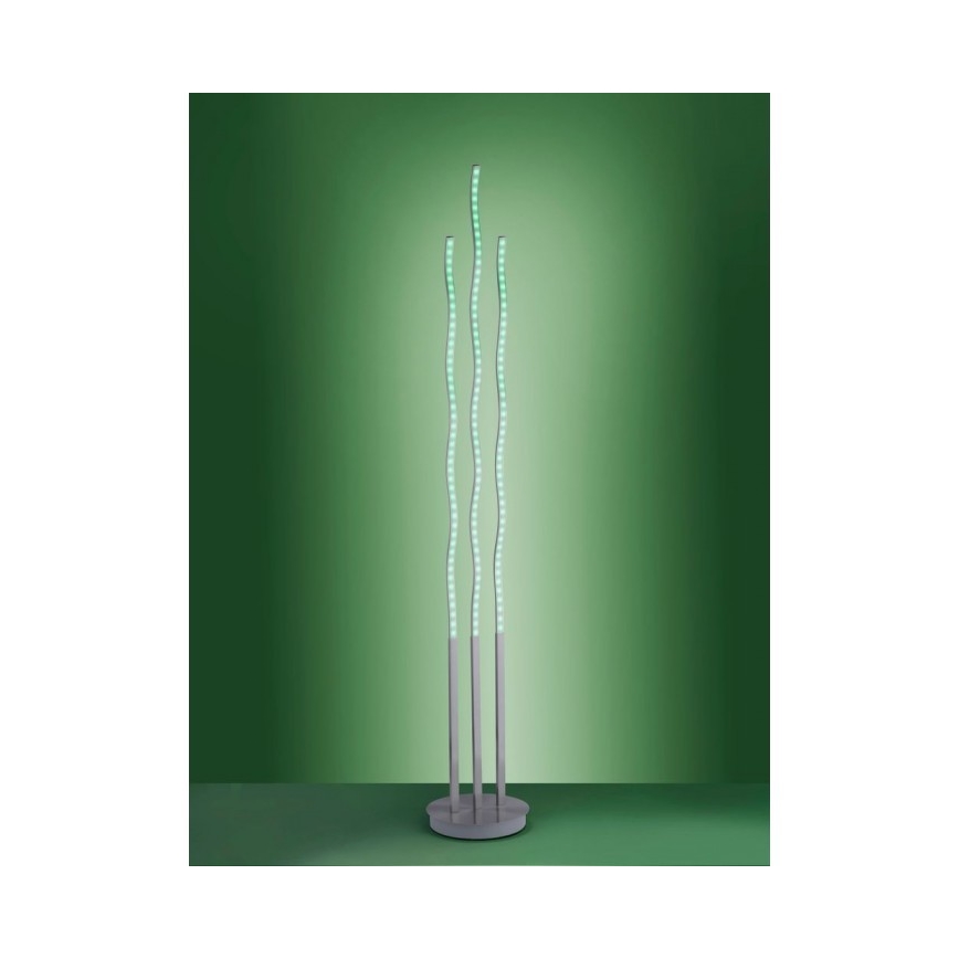 Leuchten Direkt 16268-55 - LED RGB Aptumšojama grīdas stāvlampa WAVE LED/31W/230V + tālvadības pults