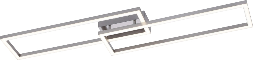 Leuchten Direkt 16430-55 - LED RGBW regulējama griestu lampa MAXI 2xLED/18W/230V 2700-5000K matēta hroma apdare + tālvadība